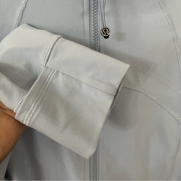 Lululemon athletica W4AWK define jacket light baby blue full zip athletic Sz 12 - Picture 3 of 12